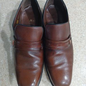 Men's Vintage Freeman Shoes Loafers (Size 9C), Brown, 1970's shoes